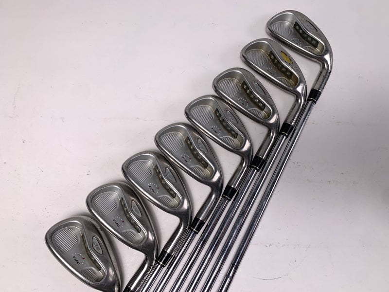 TaylorMade Rac OS 2005 Iron Set 3-PW T-Step Ultralite Stiff Steel Mens RH