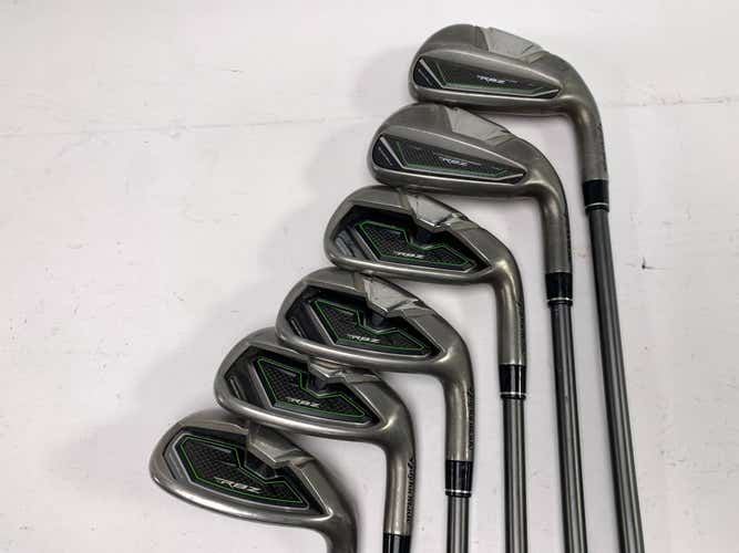 TaylorMade RocketBallz Iron Set 4-9+SW Stiff Graphite RH-Missing 7 Iron & PW