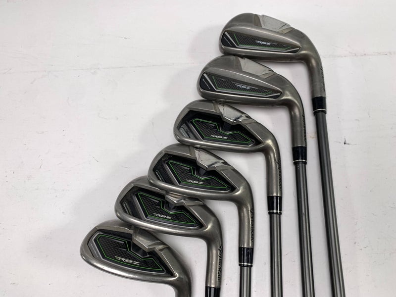 TaylorMade RocketBallz Iron Set 4-9+SW Stiff Graphite RH-Missing 7 Iron & PW