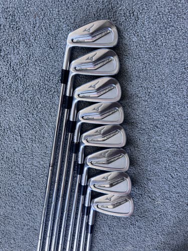 Men's 2016 Mizuno MP 25 Left Hand Iron Set Extra Stiff Flex Steel Shaft (Used)