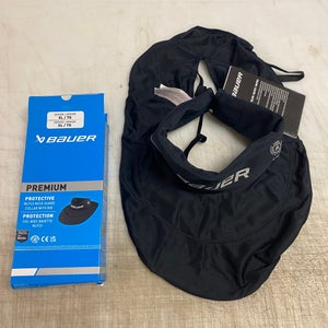 Bauer Premium A3 Cut Resistant Neckguard Collar w Bib  60337