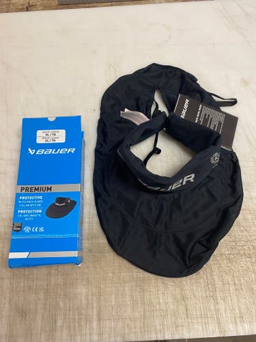 Bauer Premium A3 Cut Resistant Neckguard Collar w Bib  60337