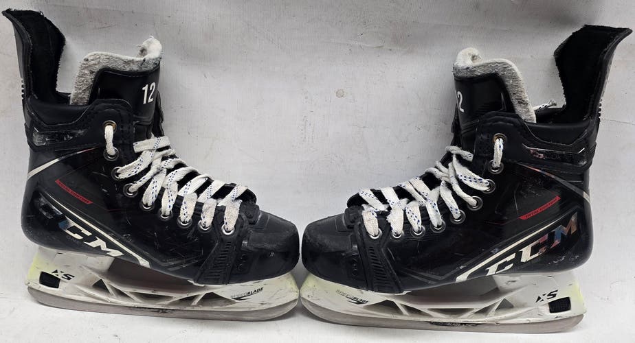 CCM Ribcor 100K Pro Stock Hockey Skates 4.5 R USED NCAA #12 MIC (11634)