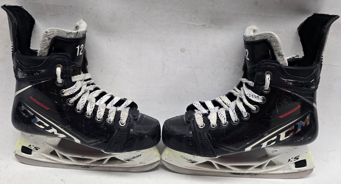 CCM Ribcor 100K Pro Stock Hockey Skates 4.5 R USED NCAA #12 MIC (11634)