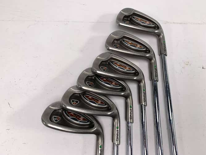 Ping i10 Iron Set 6-PW+GW Green Dot AWT Regular Steel Mens RH