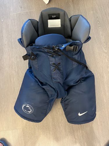 Small Navy Nike Bauer Nexus Pro Hockey Pants Pro Stock | Penn State University (Used)