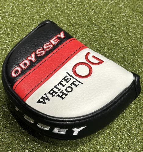 Odyssey White Hot OG Mallet Putter Cover Seven, 2-Ball Headcover NEW!