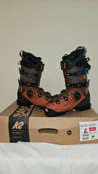 New K2 Recon 130 BOA Ski Boots 26.5