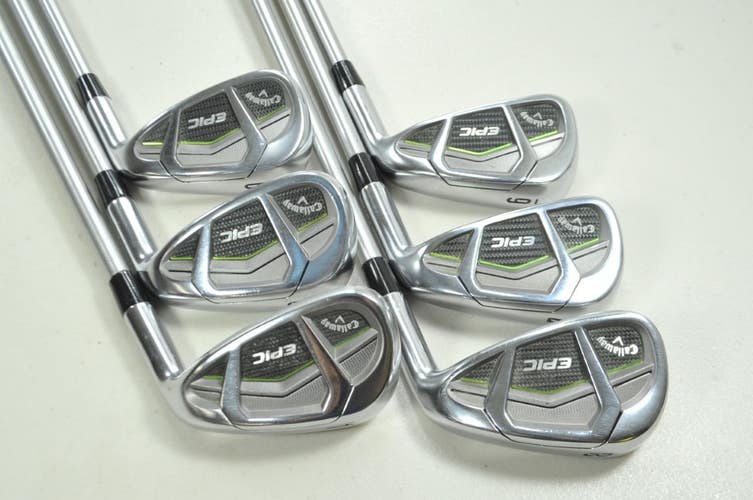 Callaway Epic 6-PW,AW Iron Set Stiff Flex RH KBS Tour C-Taper 120 Steel # 199962
