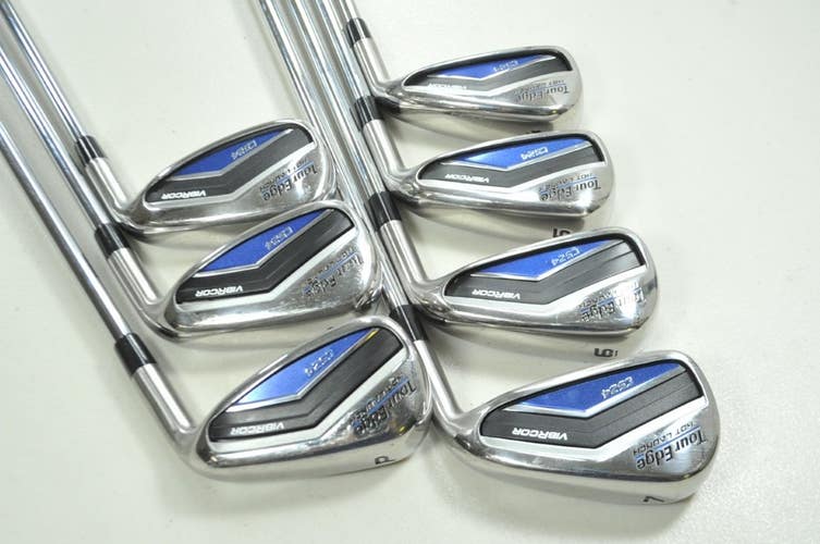 Tour Edge Hot Launch C524 4-PW Iron Set Regular Flex Right MPH 95 Steel # 199344