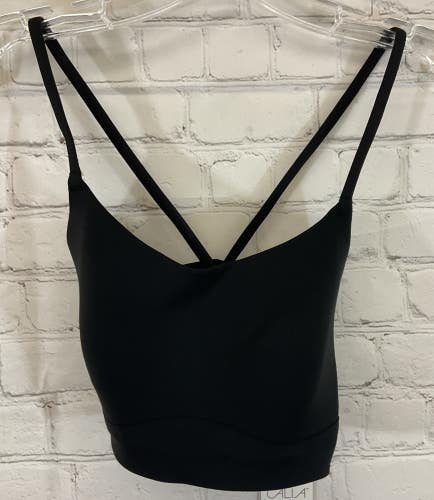 Calia WAX17372 Women's ENERGIZE Crossback Strappy Low Support Bra Pure Black XS