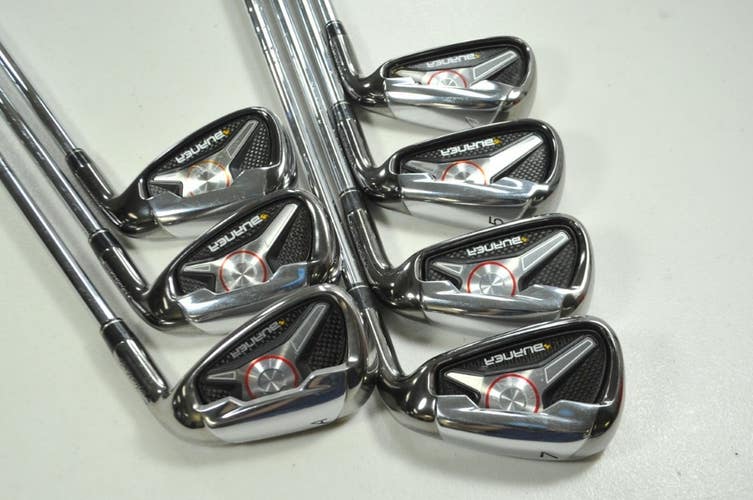 TaylorMade Burner 2009 4-9,AW Iron Set Right Stiff Flex 85g Steel # 198034