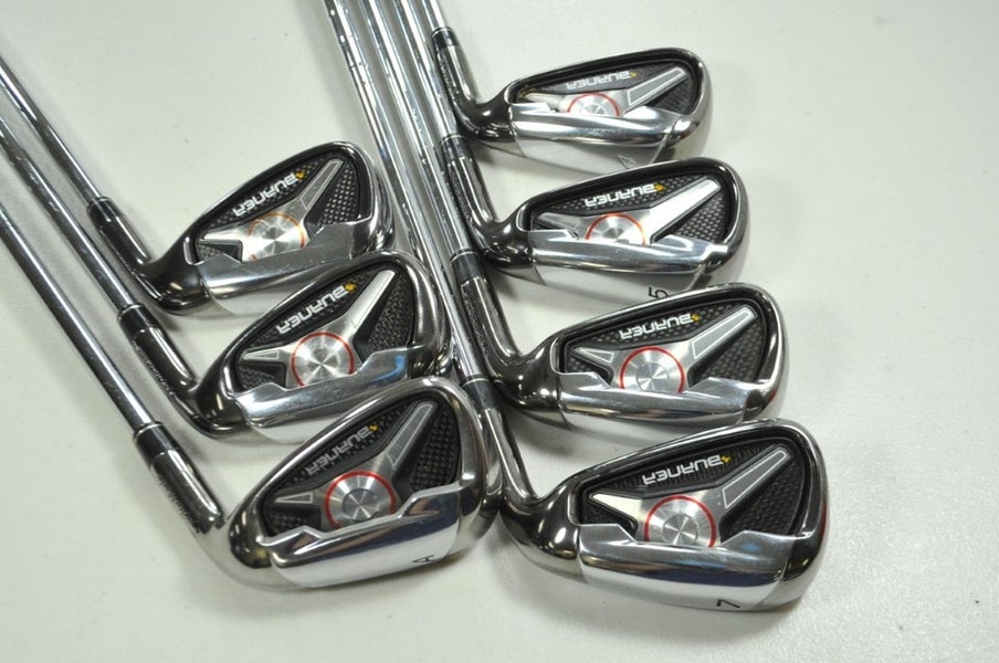 TaylorMade Burner 2009 4-9,AW Iron Set Right Stiff Flex 85g Steel # 198034