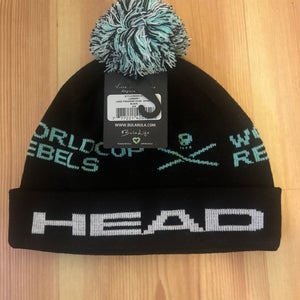 Black Adult Unisex One Size Fits All HEAD Hat (New)