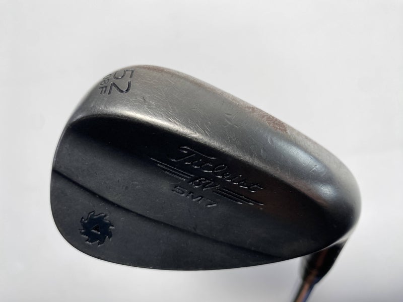 Titleist Vokey SM7 Jet Black Gap Wedge GW 52* 8 Bounce F-Grind Wedge Mens RH