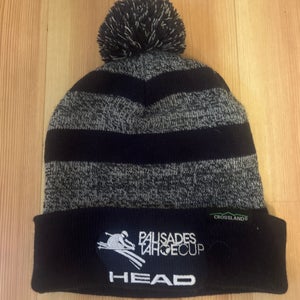 Black Adult Unisex One Size Fits All HEAD Hat (New)