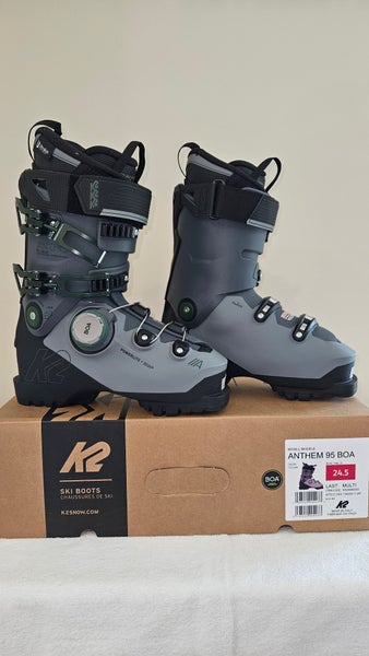 New K2 Anthem 95 BOA Ski Boots 24.5