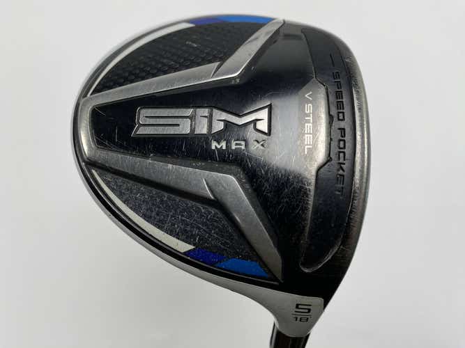 TaylorMade SIM MAX 5 Fairway Wood 18* Fujikura Ventus Blue 5R Regular RH