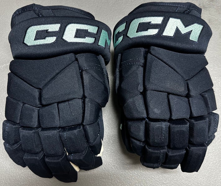 CCM HG12 Pro Stock Hockey Gloves 13" Blue KRAKEN 91886