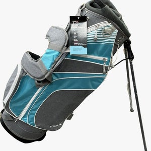 NEW Tour X LG23 Womens Carry Stand Golf Bag 7-Way Divider GRAY/BLUE #93959