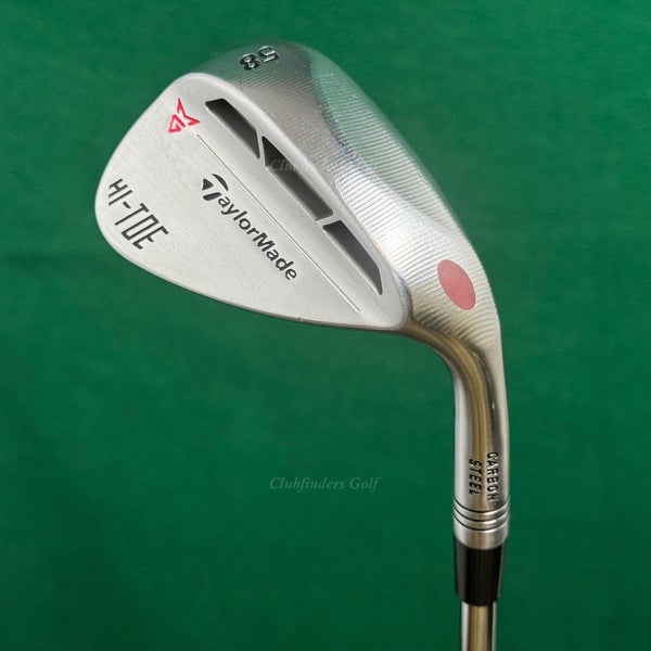 TaylorMade Milled Grind Hi-Toe Chrome 58 Lob Wedge KBS Hi-REV 2.0 Steel Wedge