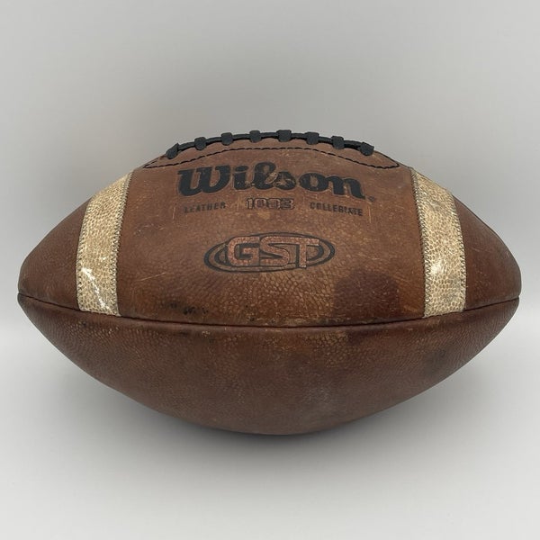 Wilson GST F1003 NCAA NFHS Collegiate Leather Football Made in USA WTF1003