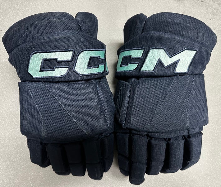 CCM JetSpeed FT1 Pro Stock Hockey Gloves 14" Navy Blue KRAKEN 12176