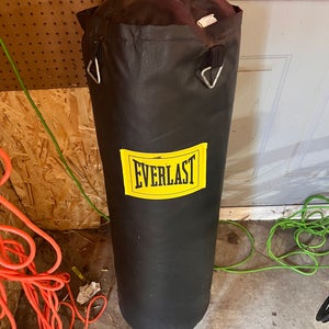Everlast Black 100 lbs Heavy Boxing Bag with Chain New