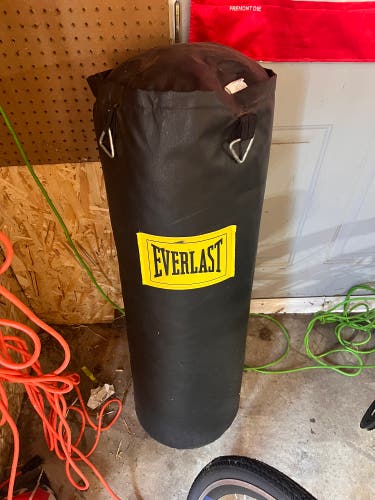 Everlast Black 100 lbs Heavy Boxing Bag with Chain New
