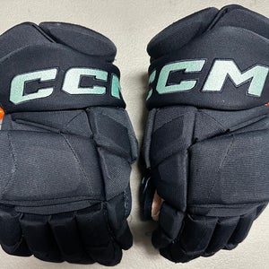 CCM JetSpeed FT1 Pro Stock Hockey Gloves 14" Navy Blue KRAKEN 96178