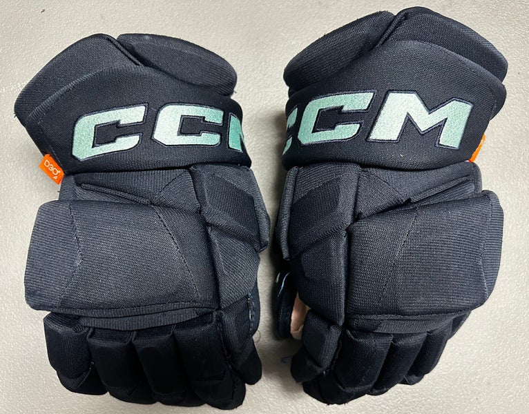 CCM JetSpeed FT1 Pro Stock Hockey Gloves 14" Navy Blue KRAKEN 96178