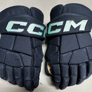 CCM JetSpeed FT1 Pro Stock Hockey Gloves 14" Navy Blue KRAKEN 20561