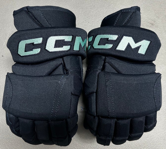 CCM HG12 Pro Stock Hockey Gloves 14" Blue KRAKEN 702850