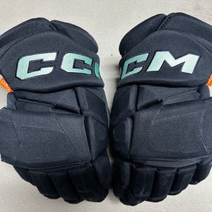 CCM JetSpeed FT1 Pro Stock Hockey Gloves 14" Navy Blue KRAKEN 32471