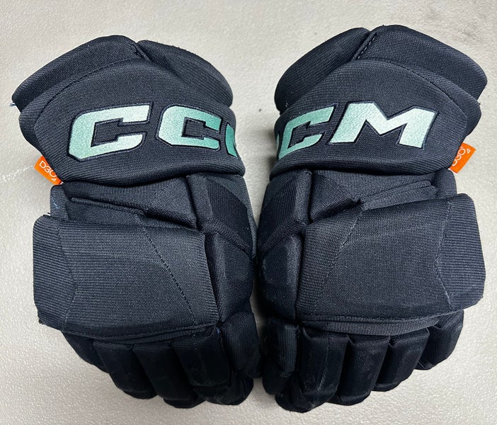 CCM JetSpeed FT1 Pro Stock Hockey Gloves 14" Navy Blue KRAKEN 32471