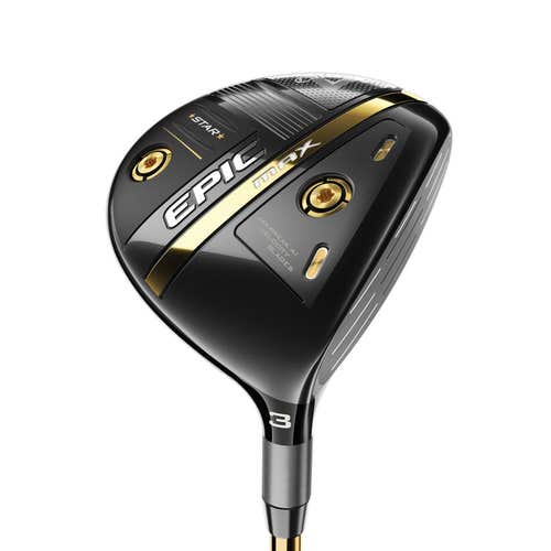 LEFT HANDED CALLAWAY 2022 EPIC MAX STAR FAIRWAY 3 WOOD GRAPHITE REGULAR STANDARD UST MAMIYA ATTAS S