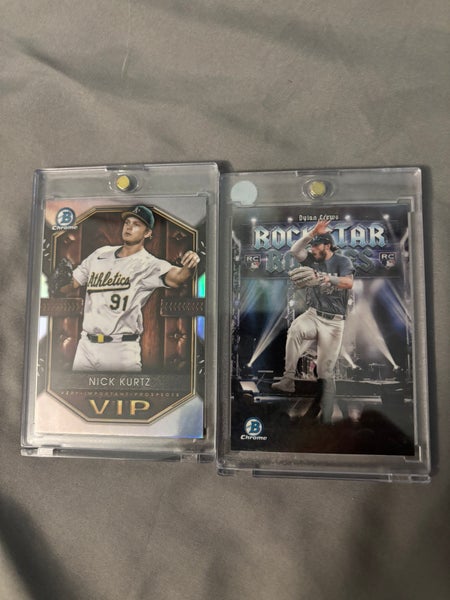 Nick Kurts vip refractor and Dylan Crews rockstar rookies