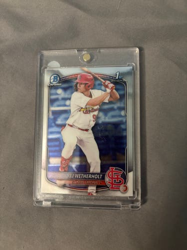 Bowman Chrome JJ Wetherholt rookie 1st bowman
