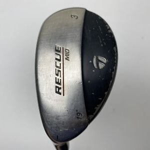 Taylormade Rescue Mid 3 Hybrid 19* Tour Stiff Graphite Mens LH Midsize Grip