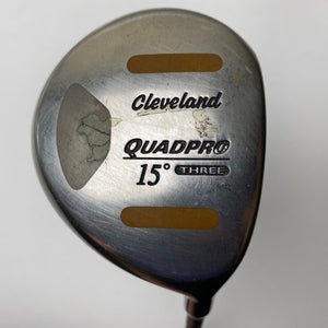 Cleveland Quadpro 3 Fairway Wood 15* Stiff Graphite Mens RH