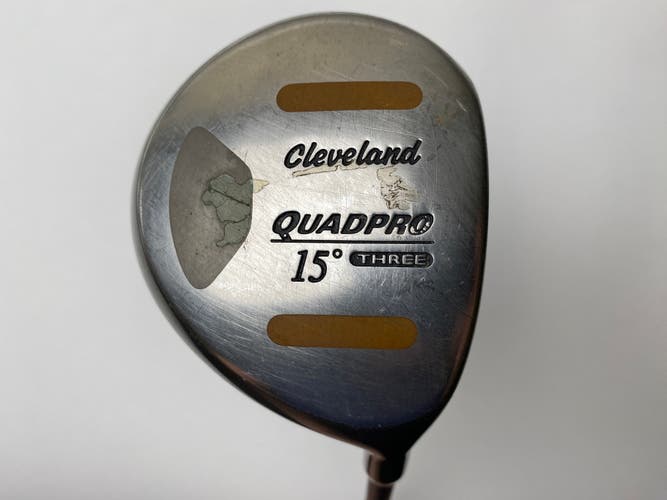 Cleveland Quadpro 3 Fairway Wood 15* Stiff Graphite Mens RH