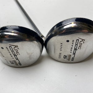 Cobra SS Hyper Steel Offset 3 & 5 Fairway Wood Set 15* 18* 50g Ladies RH