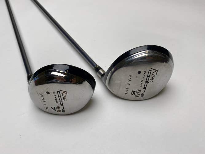 Cobra SS Hyper Steel Offset 5 & 7 Wood Set 18* 21* Graphite Design 50g Ladies RH