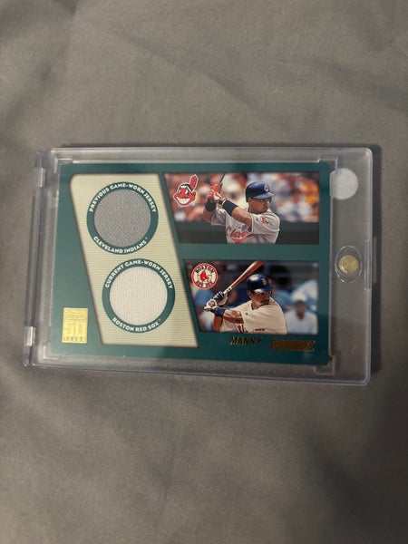 Manny Ramirez Topps dual jersey patch, indians and red sox