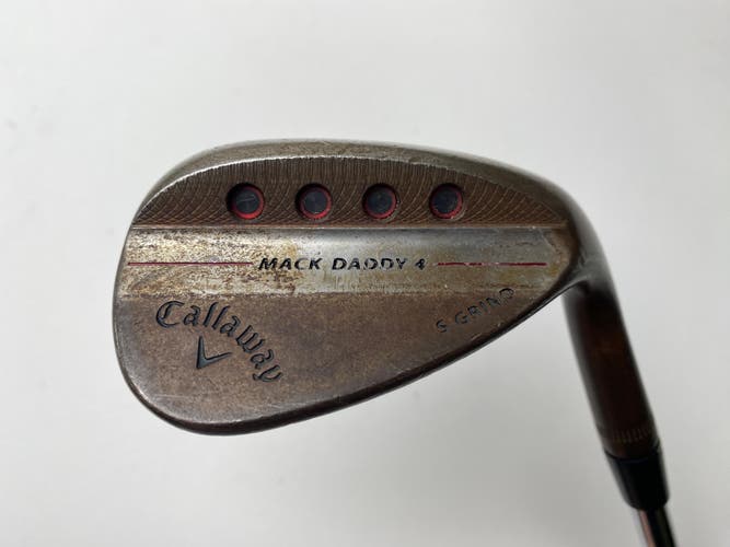 Callaway Mack Daddy 4 Raw Sand Wedge SW 56*10 KBS Hi-Rev 2.0 Wedge Steel Mens RH