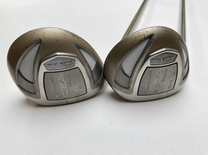Adams Idea Womens 2014 3 & 5 Fairway Wood Set 15* 18* Idea UltraLite Ladies LH