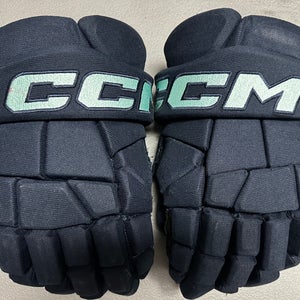 CCM JetSpeed FT1 Pro Stock Hockey Gloves 13" Navy Blue KRAKEN 90672