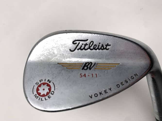 Titleist Vokey Spin Milled Chrome 2009 Wedge 54* 11 Bounce Wedge Steel Mens RH