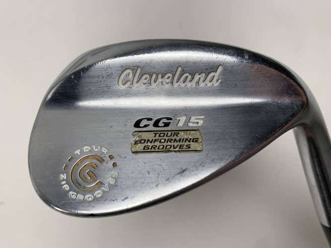Cleveland CG15 Satin Chrome Wedge 56* 14 Bounce Traction Wedge Steel Mens RH