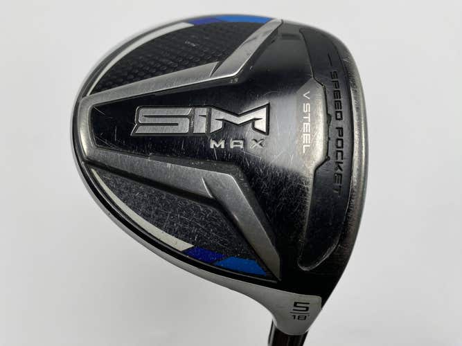TaylorMade SIM MAX 5 Fairway Wood 18* Fujikura Ventus Blue 5R Regular RH